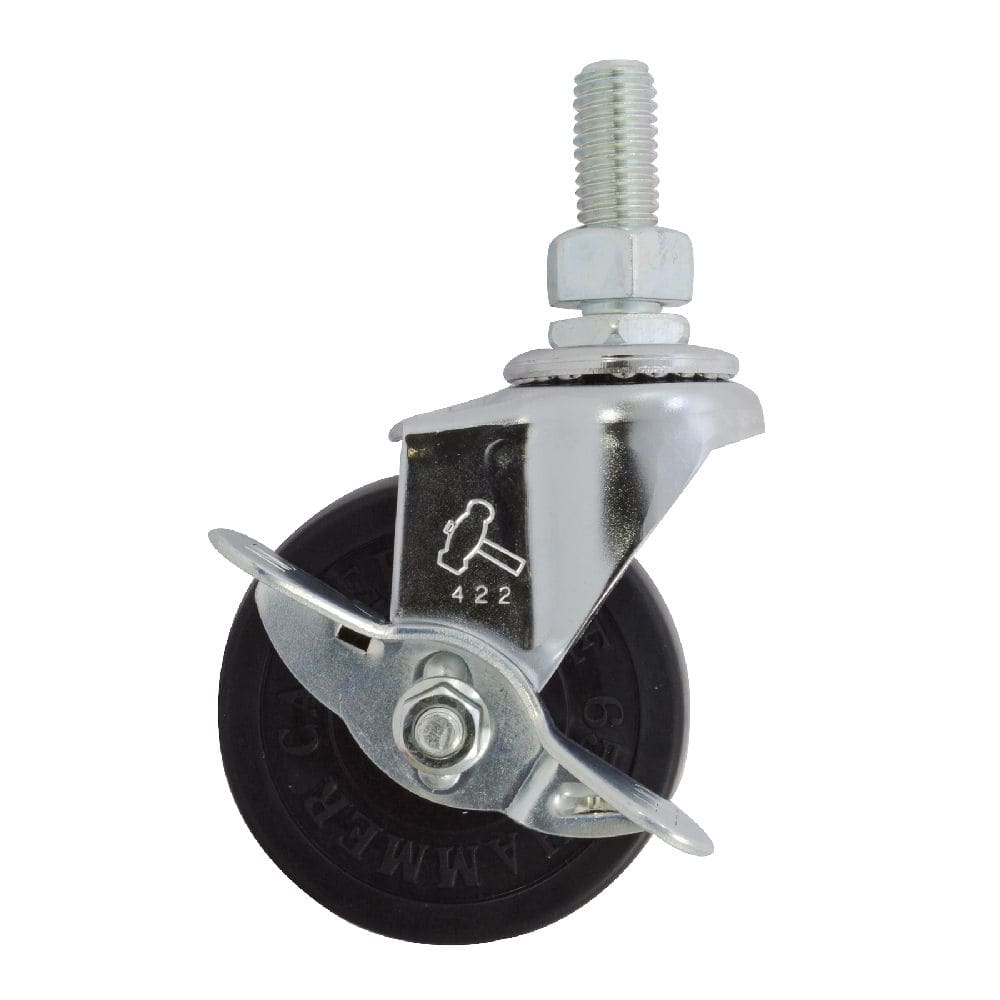 ゴムキャスターねじ込み式・ストッパー付　４１５ＥＡ－Ｒ６５　