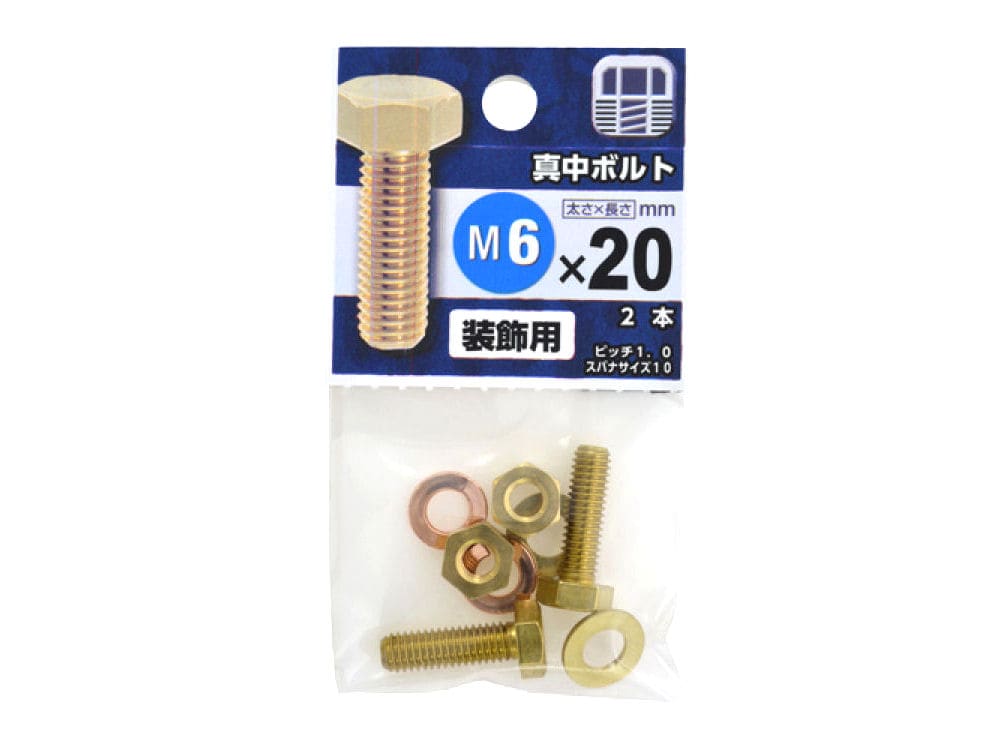 真鍮ボルト　６×２０