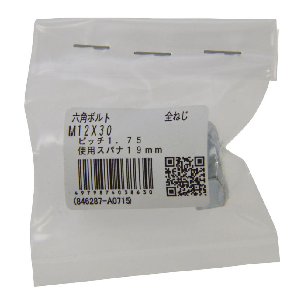 ６角ボルト（全）１２×３０