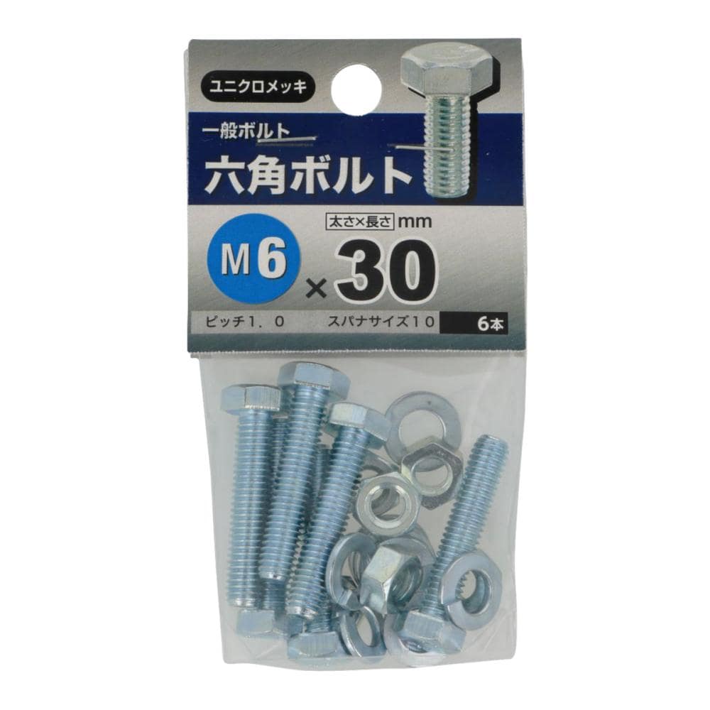 ６角ボルト　６×３０