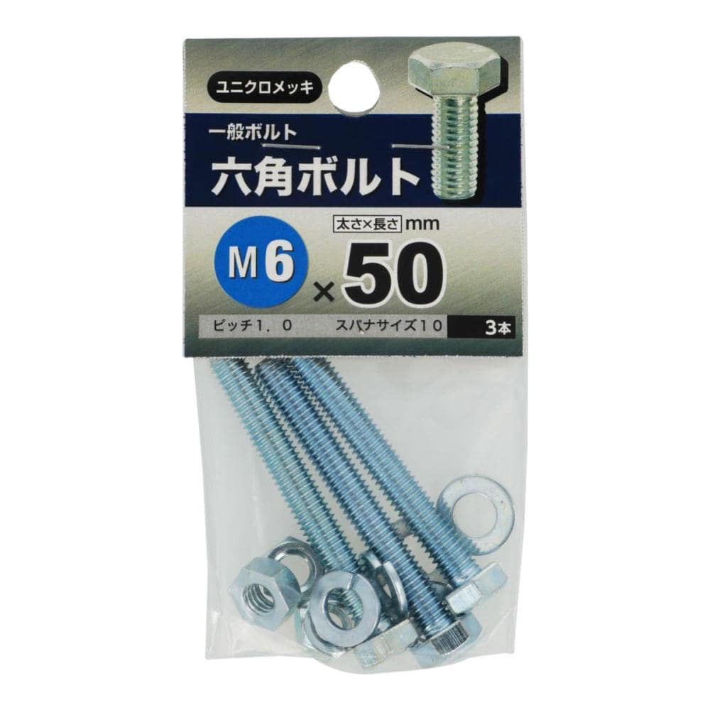 ６角ボルト　６×５０
