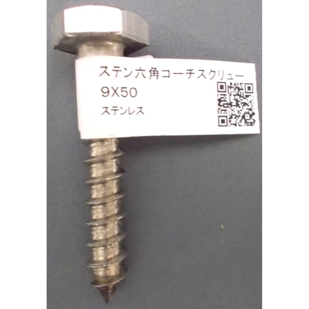 ステン６角コーチスクリュー　９×５０