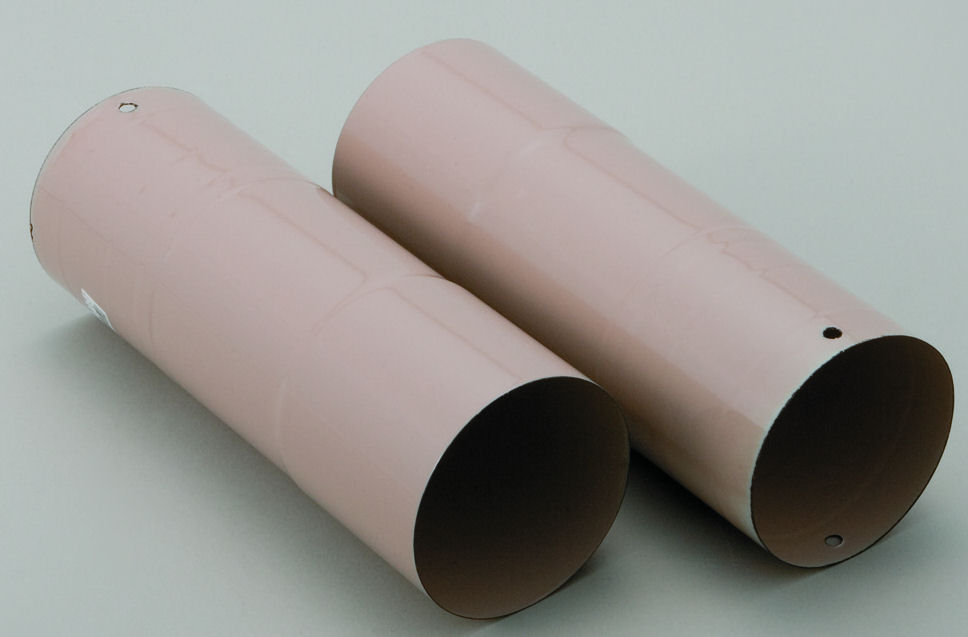 ホクアイ　ホーロー煙突　１尺管　ベージュ　１０６ｍｍ