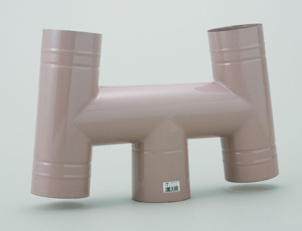 ホクアイ　ホーロー煙突　Ｈ笠　ベージュ　１０６ｍｍ