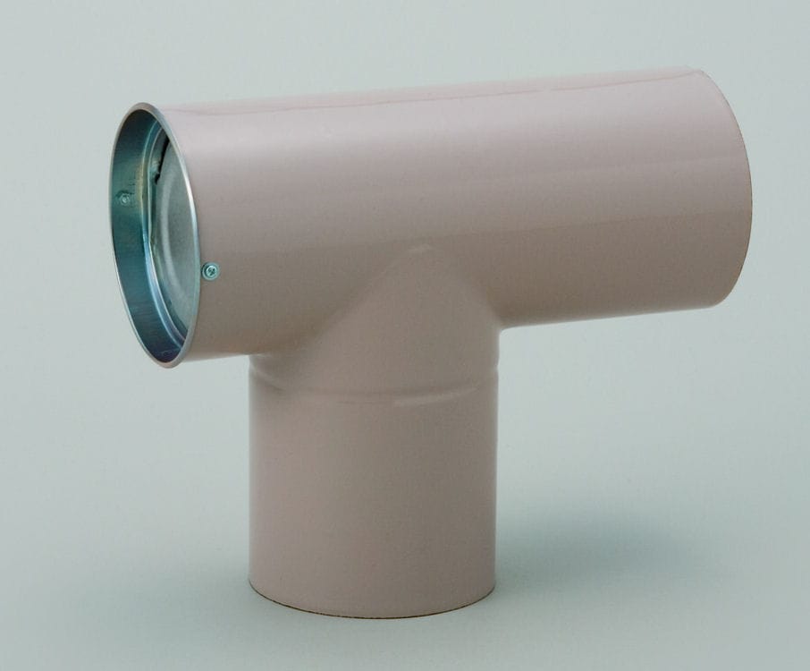 ホクアイ　ホーロー煙突　レギュレーター　ベージュ　１０６ｍｍ