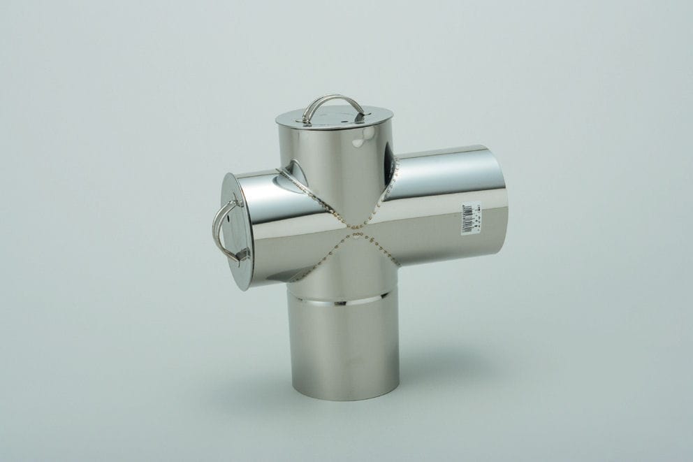 ホクアイ　ステンレス煙突　十字管　１０６ｍｍ