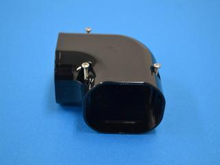 イナバ　スリムダクトＬＤ　コーナー平面９０°（平面９０°曲り）　ＬＤＫ－７０Ｋ　ブラック