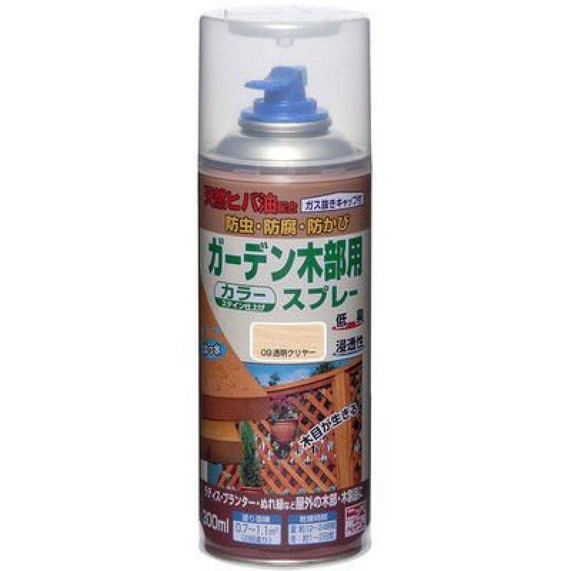 ニッペホームプロダクツ　ガーデン木部用スプレー　３００ｍＬ　透明クリヤー