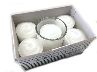 カメヤマ　安全コップローソク　５個入　コップ付