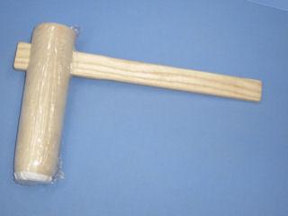 餅つき用白木杵　子供（園児）ミニ　杵直径６×２１ｃｍ　柄の長さ３６ｃｍ