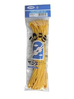 パイレンカラーロープ　４ｍｍ×８ｍ　イエロー