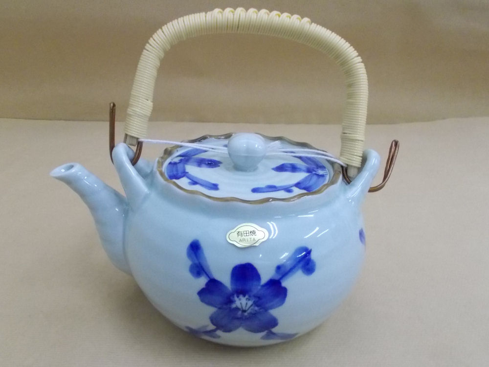 【有田焼】Ｕ付６合　土瓶　新梅　９５０ｍＬ