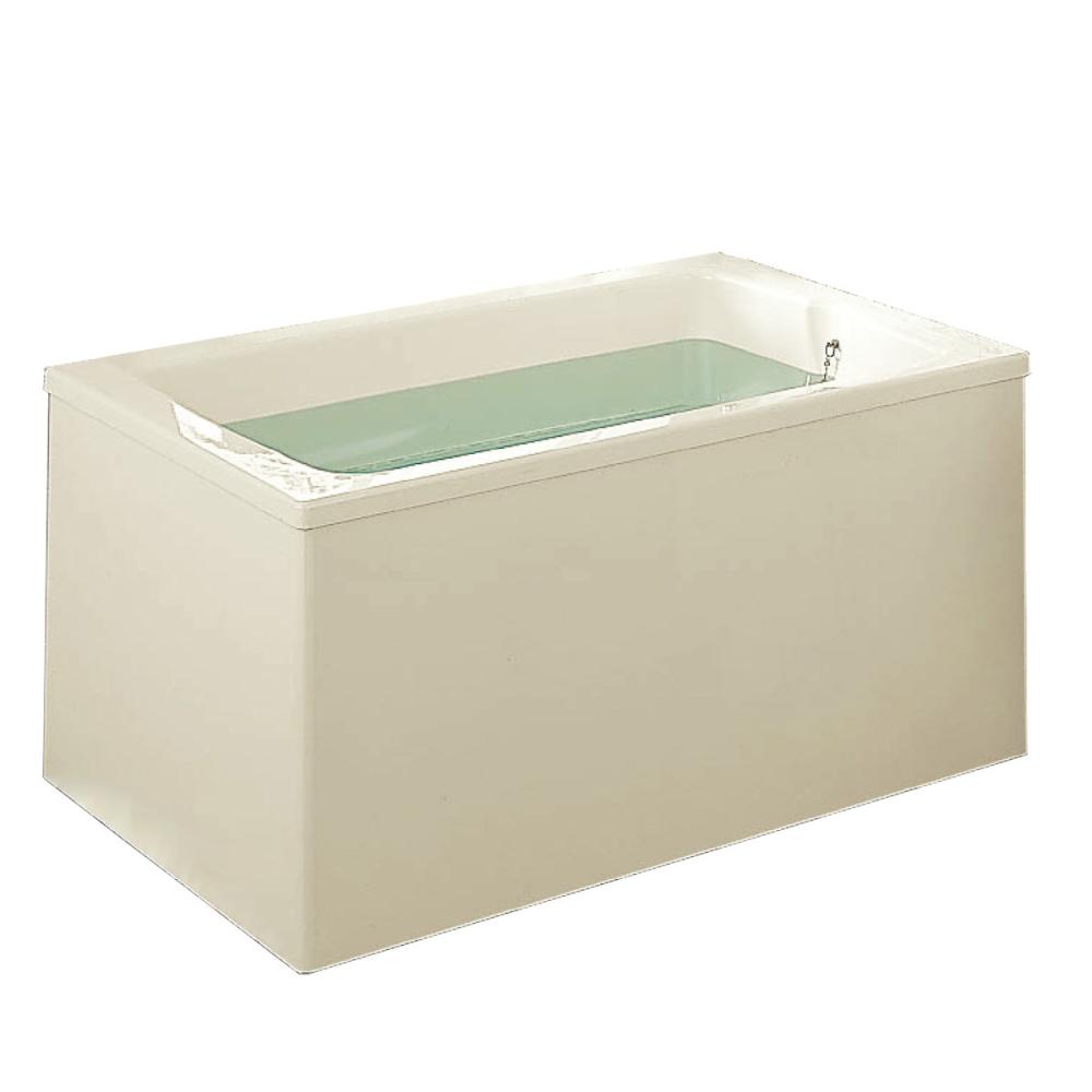 ＬＩＸＩＬ　ＩＮＡＸ　浴槽ポリエック　１１００サイズ　２方全エプロン　位置：右　ミスティアイボリー　ＰＢ－１１１２ＢＲ／Ｌ１１