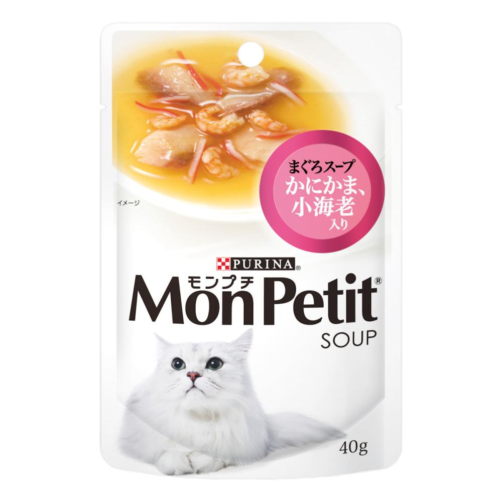 モンプチパウチ　まぐろかにかまスープ小海老入り　４０ｇ