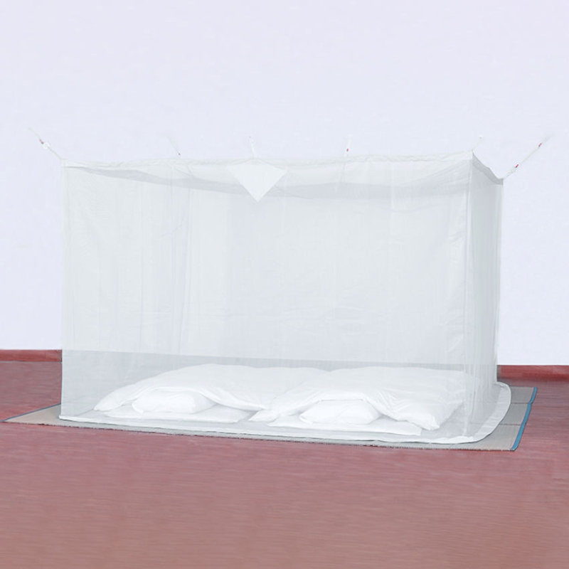 天然素材蚊帳　綿麻混合生地　生成り　４．５畳用　２００×２５０×高さ１９０ｃｍ