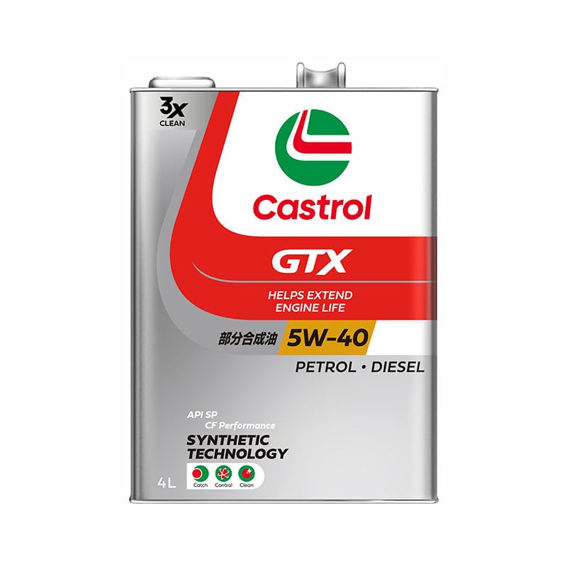 カストロール　エンジンオイル　ＧＴＸ　ＵＬＴＲＡＣＬＥＡＮ　ＡＰＩ　ＳＰ／ＣＦ　５Ｗ－４０　４Ｌ