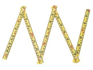 シンワ　ファイバー折尺５折　尺目盛スリーブパック