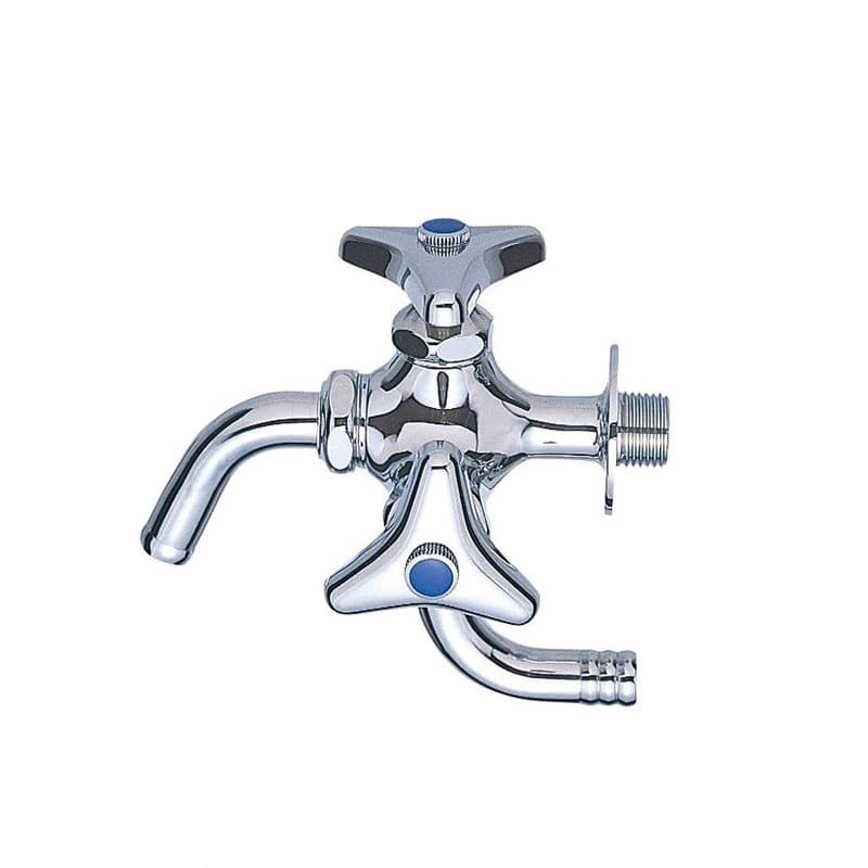 ＳＡＮＥＩ（サンエイ）万能二口横水栓　散水用　一般地用　Ｆ１２Ａ－１３