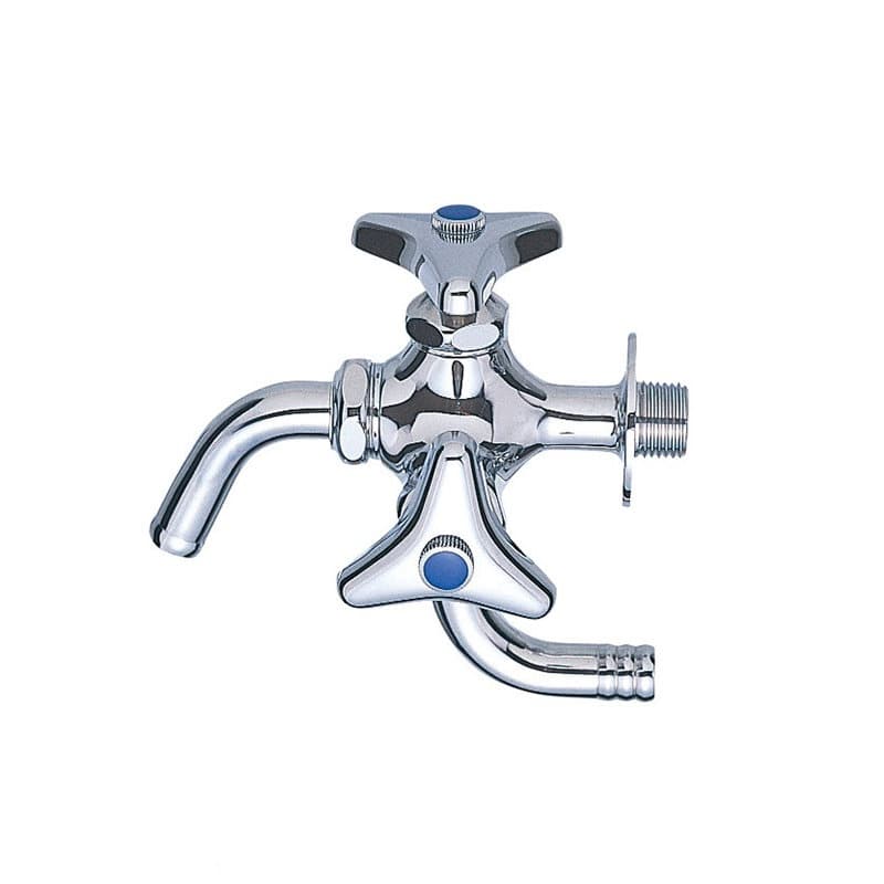 ＳＡＮＥＩ（サンエイ）万能二口横水栓　散水用　寒冷地用　Ｆ１２Ａ－Ｋ１３