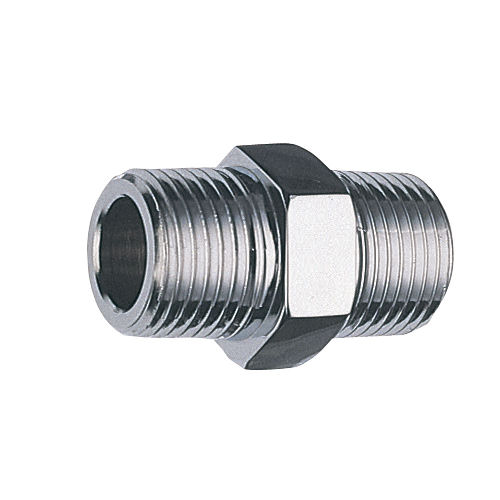 ＳＡＮＥＩ（サンエイ）六角ニップル　呼び１３　ネジ径Ｒ１／２　ＪＴ７０１－１３