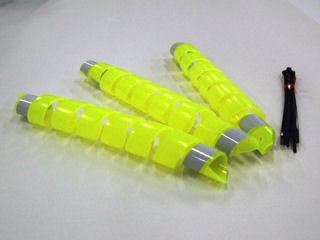 蛍光安全スパイラル　イエロー　３本入