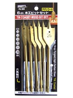 チタンコート木工　ビットセット　６個入り
