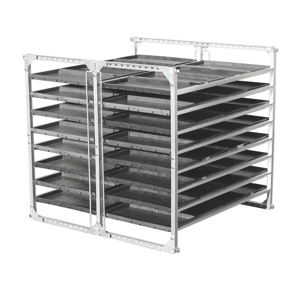 アルミ製苗棚水平式６４枚用