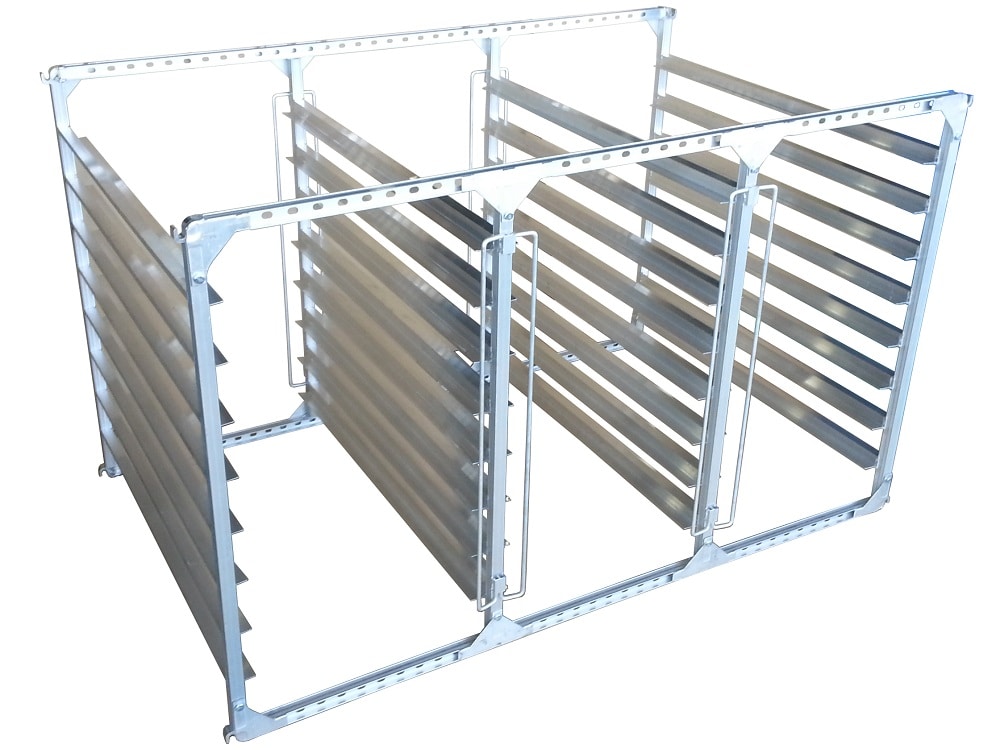 アルミ製苗棚水平式９６枚用