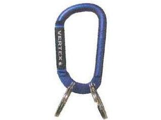 カラビナ＆キーリング　６ｍｍ青＆黒　ＶＥＸ－９４