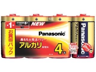 パナソニック　アルカリ乾電池　単１×４Ｐ　ＬＲ２０ＸＪ／４ＳＷ