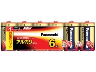パナソニック　アルカリ乾電池　単１×６Ｐ　ＬＲ２０ＸＪ／６ＳＷ