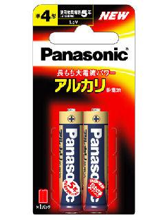 パナソニック　アルカリ乾電池　単４形２本入　ＬＲ０３ＸＪ／２Ｂ