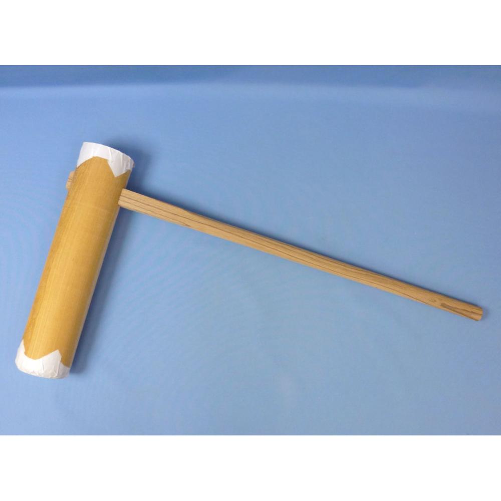 餅つき用杵　けやき　子供（小学生）　杵直径９×４２ｃｍ　柄の長さ９０ｃｍ