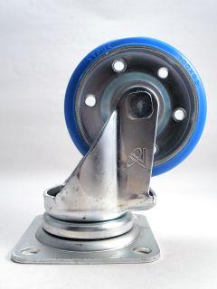 ナンシン　産業用キャスター　車輪径１００ｍｍ　ウレタン（B入）　プレート式自在　ＳＴＭ－１００ＶＵ