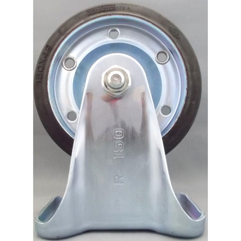 ナンシン　産業用キャスター　車輪径１５０ｍｍ　ゴム（B入）　プレート式固定　ＳＫＭ－１５０ＶＳ