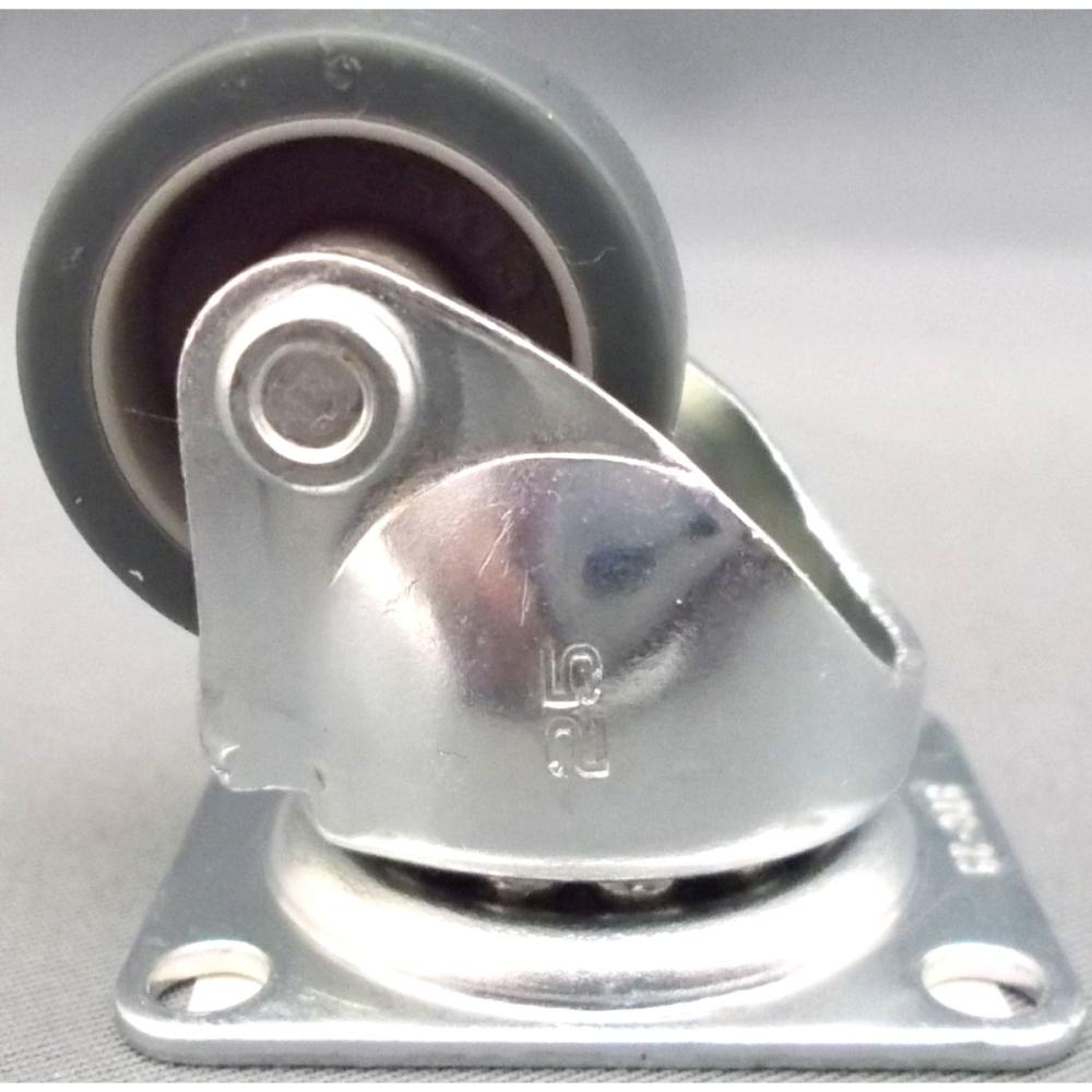 ナンシン　汎用キャスター　車輪径２５ｍｍ　TPゴム・グレー　プレート式自在　ＳＴＣ－２５ＥＭ