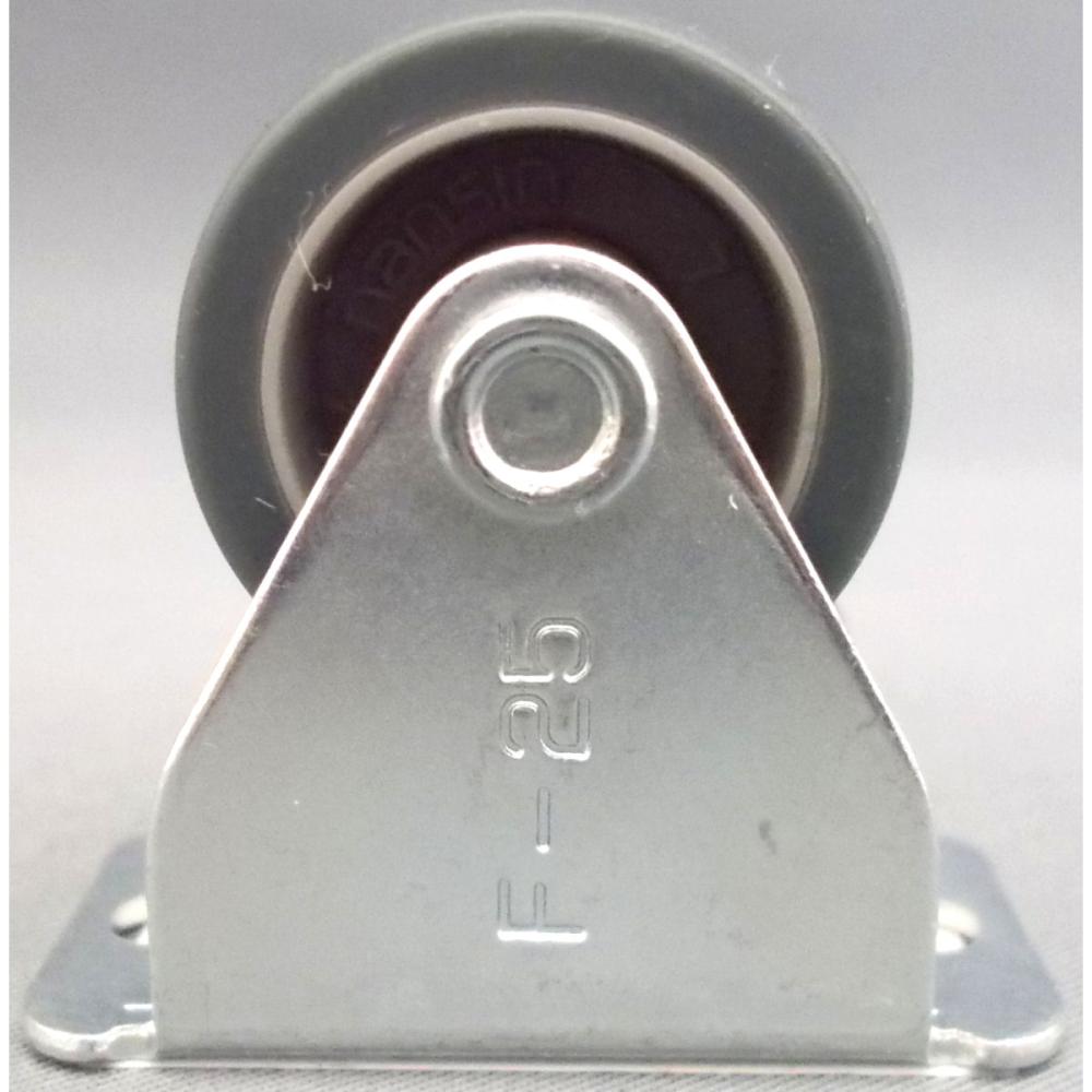 ナンシン　汎用キャスター　車輪径２５ｍｍ　TPゴム・グレー　プレート式　固定　ＳＫＣ－２５ＥＭ