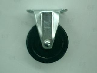 ナンシン　汎用キャスター　車輪径７５ｍｍ　ゴム　プレート式　固定　ＳＴＣ－７５ＥＭ