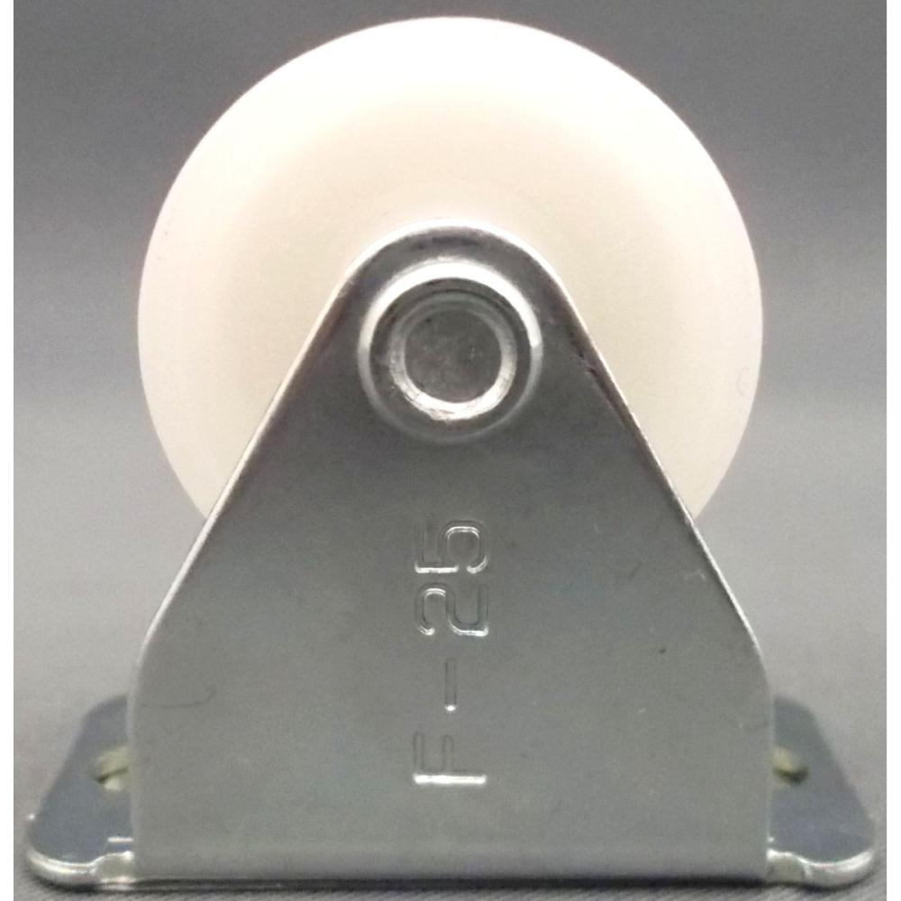 ナンシン　汎用キャスター　車輪径２５ｍｍ　ナイロン・白　プレート式　固定　ＳＫＣ－２５ＮＭ