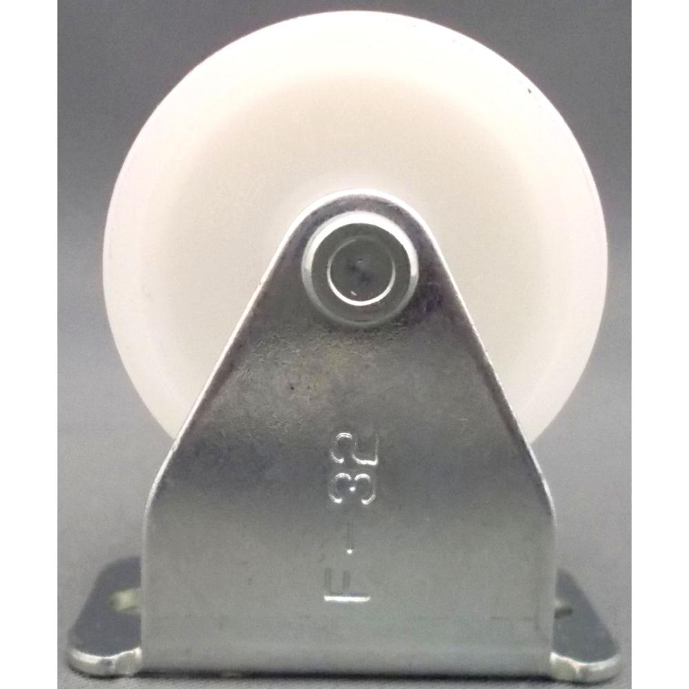 ナンシン　汎用キャスター　車輪径３２ｍｍ　ナイロン・白　プレート式　固定　ＳＫＣ－３２ＮＭ