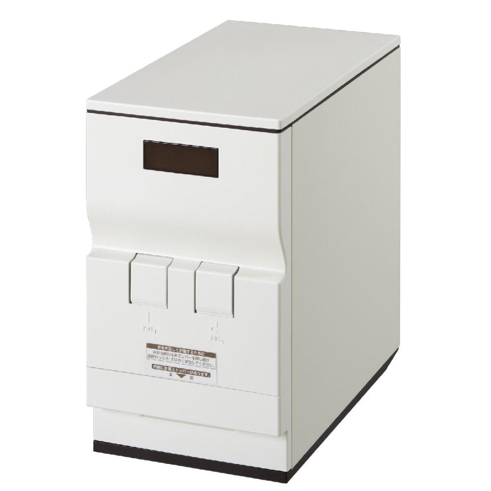 エムケー精工　ＭＫ米びつ　ライスエース　米収納量６ｋｇ　幅２１×奥行３８．５×高さ３７．５ｃｍ　ＲＣ－０６Ｗ