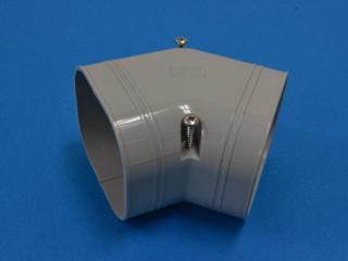 イナバ　スリムダクトＳＤ　スリムコーナー平面４５°（平面４５°曲り）　ＳＫＦ－７７Ｇ　グレー