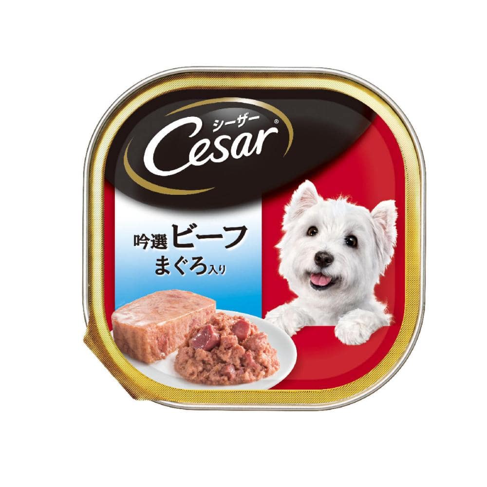 シーザー　吟選ビーフ　まぐろ入り　１００ｇ