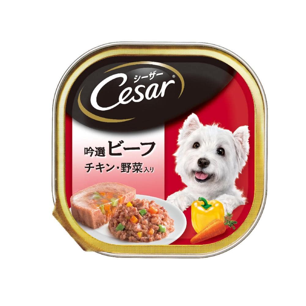 シーザー　吟選ビーフ　チキン・野菜入り　１００ｇ