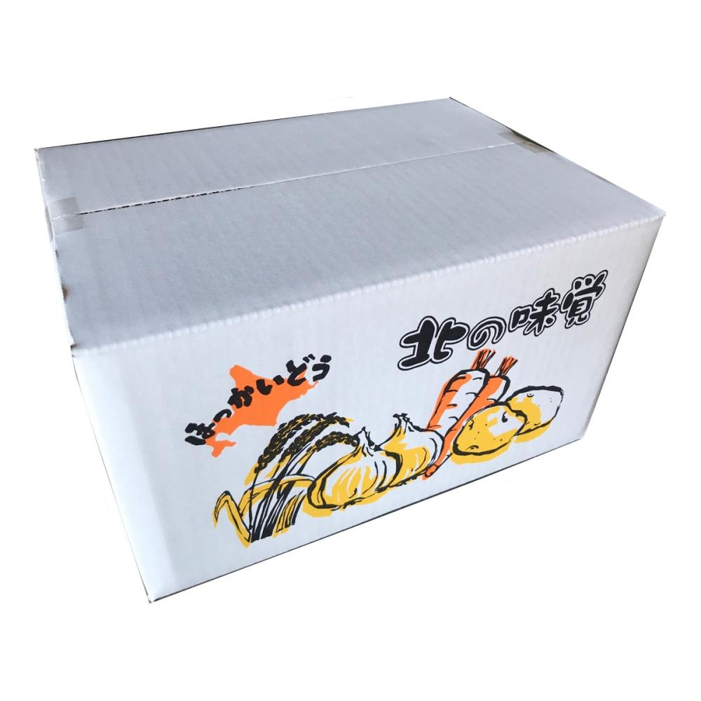 贈答用段ボール　北の味覚　１０ｋｇ用　白　３７０×２７０×２０５ｍｍ