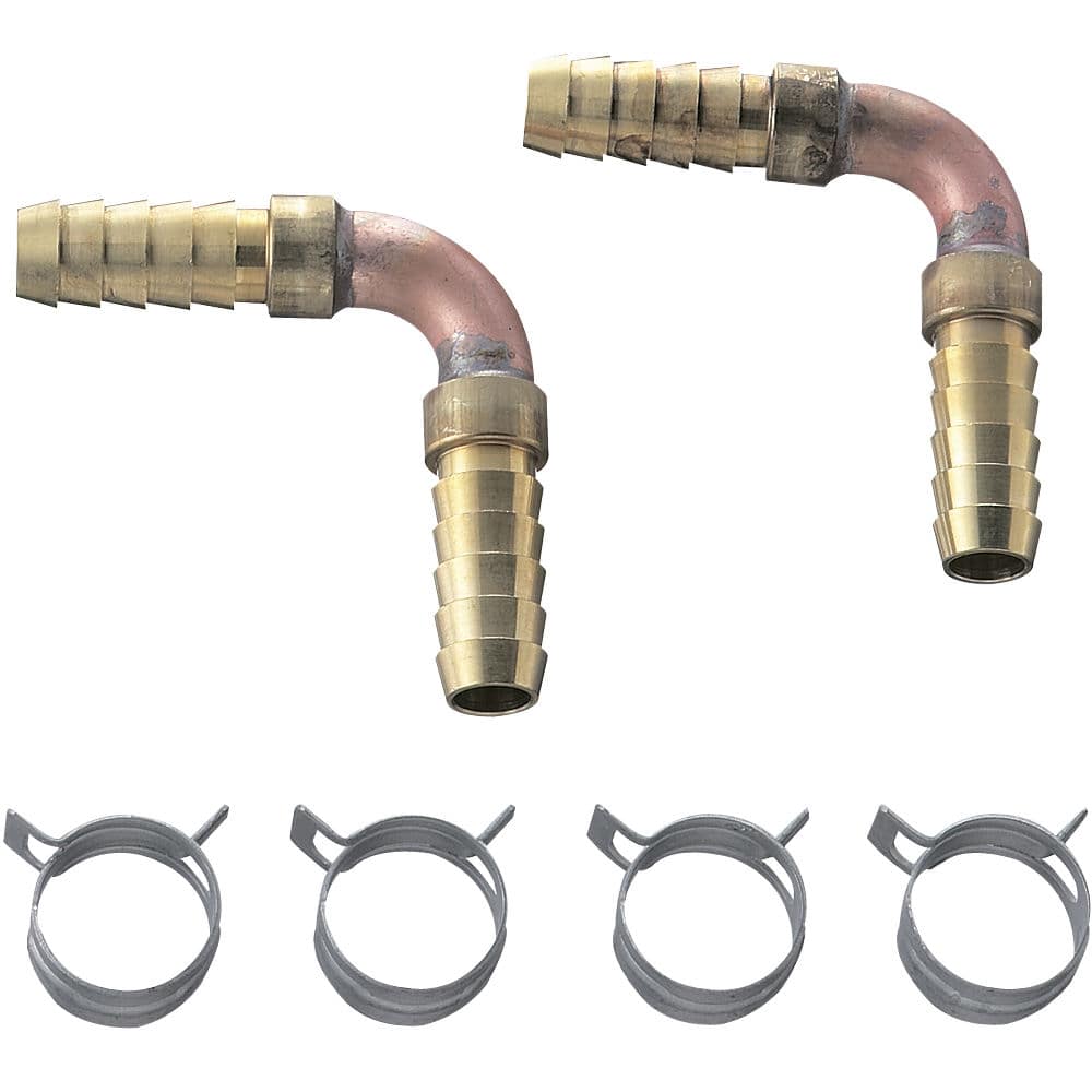 ＳＡＮＥＩ（サンエイ）ペアホースＬ金具セット　Ｔ４２１－３２Ｓ－１５Ａ