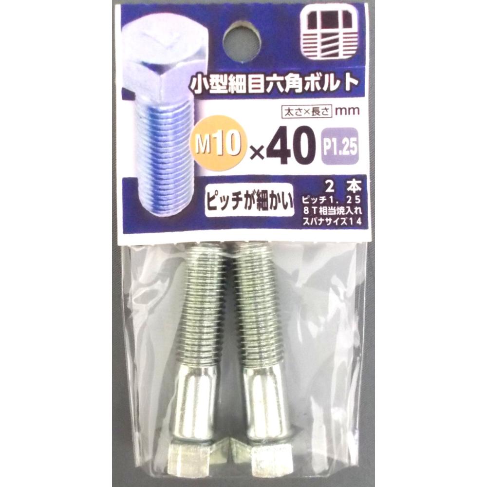 小型細目６角ボルト　１０×４０