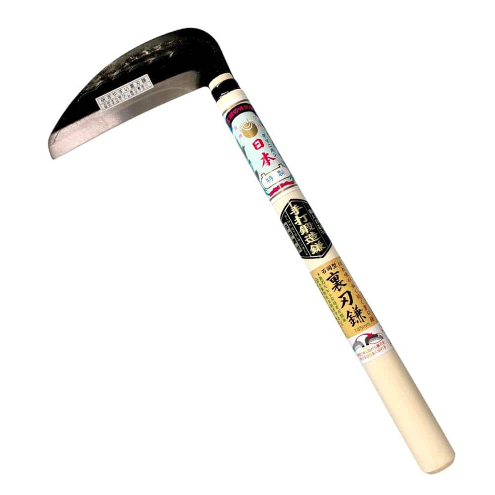 玉日本　石岡型裏刃鎌　手打鍛造鎌　１３５ｍｍ