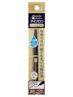 カネボウ　メディア　アイブロウペンシルＡＡ（だ円）　ＢＲ　ブラウン　０．２３ｇ