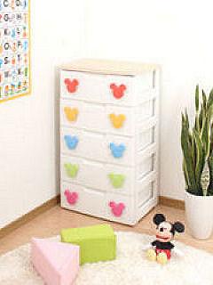 ≪ディズニーシリーズ≫キッズチェスト幅５６ｃｍ　５段　ＭＨＧ－５５５　キッズカラー